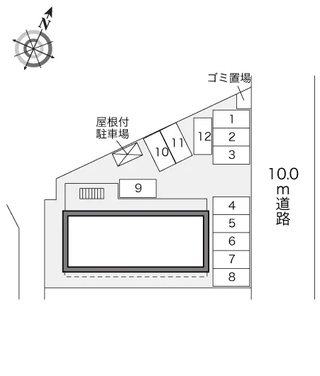 ★手数料０円★東海市富木島町　月極駐車場（LP）